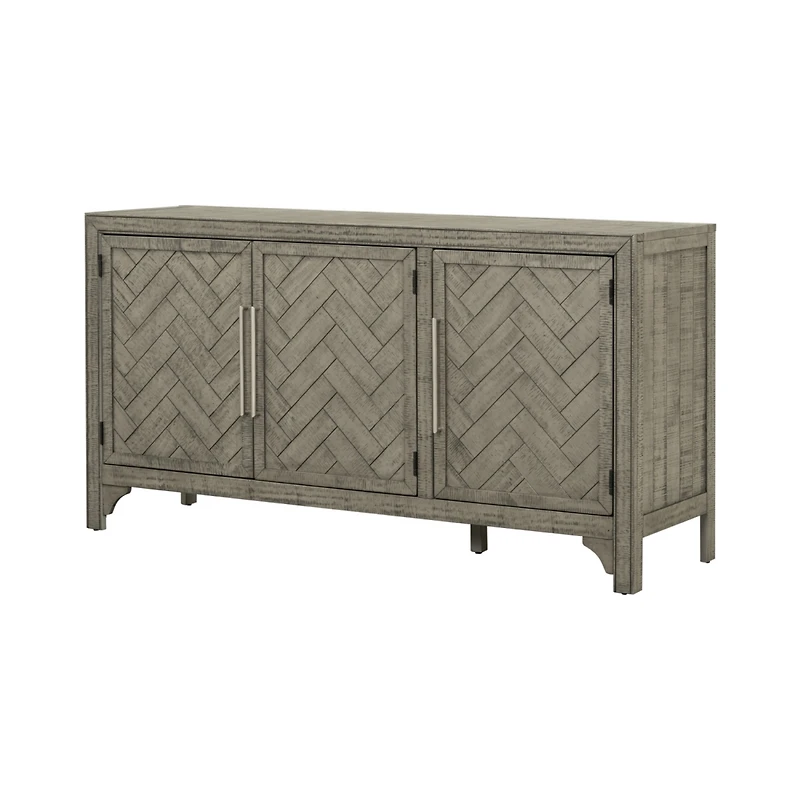 Streamdale Pine Veneer Storage Cabinet with Adjustable Shelves