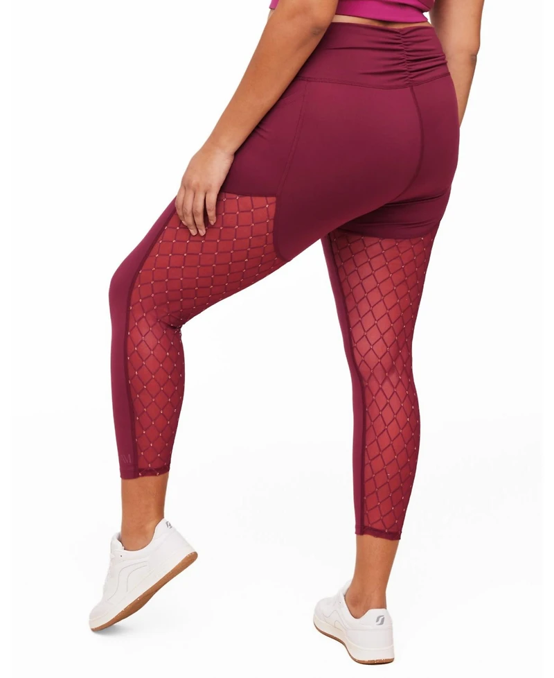 Adore Me Plus Size Lotus Lotus 7/8 High Rise Legging