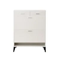 Streamdale Furniture Modern Tipping Bucket Shoe Cabinet with Ample Storage
