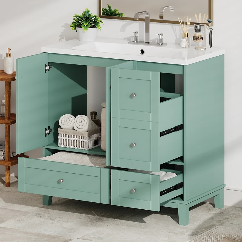 Streamdale Modern Bathroom Vanity with Usb Charging