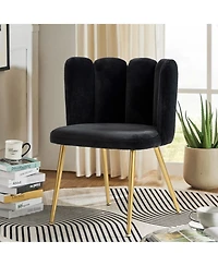 Contemporary Juan Side Chair with Tufted Back