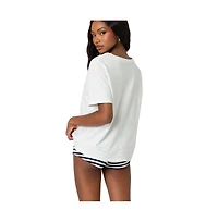 Edikted Loose fit V neck T shirt