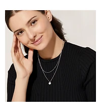 Ana Luisa Coin Necklace Set - Willow Silver