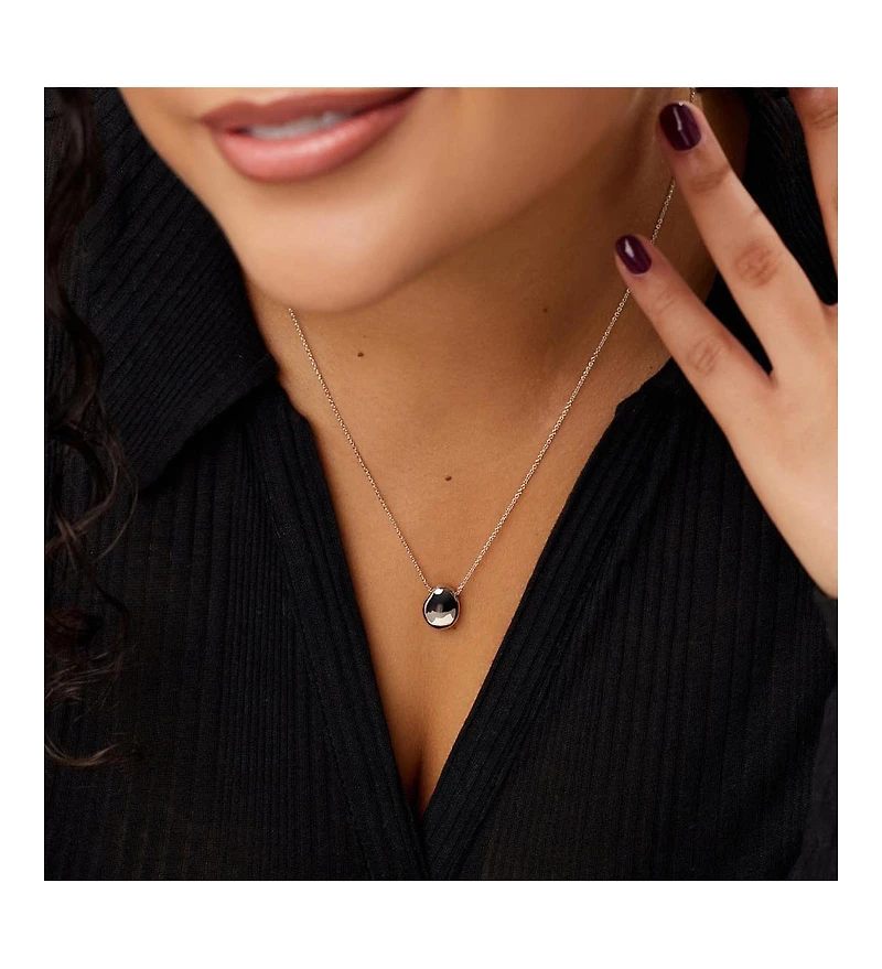 Ana Luisa Silver Pendant Necklace - Pebble Mini Silver