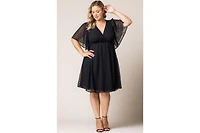 Kiyonna Plus Florence Flutter Sleeve Dress