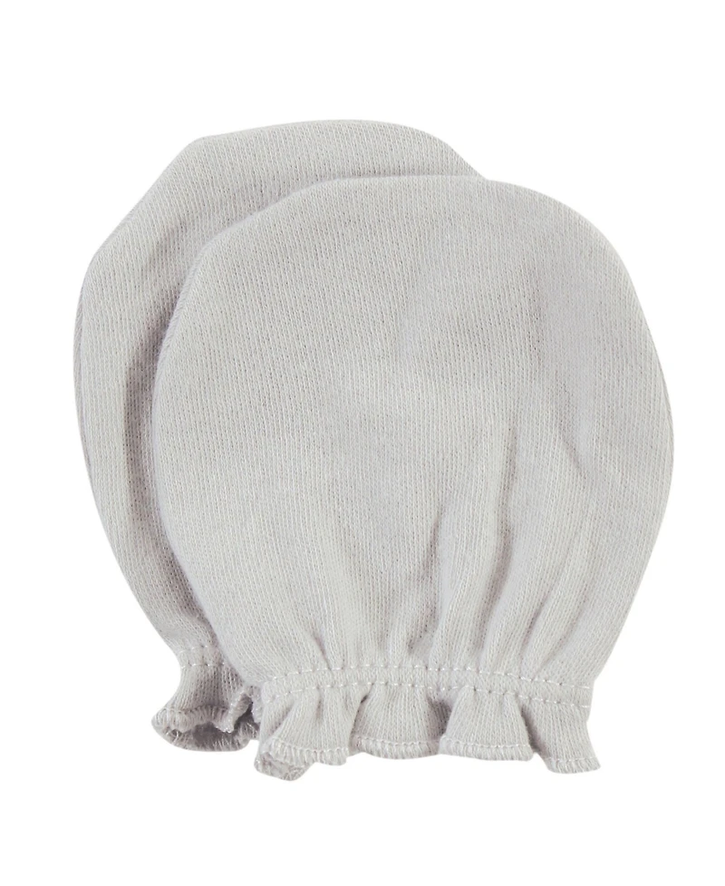 Hudson Baby Baby Girls Hudson Cotton Scratch Mittens, Enchanted Forest, 0-6 Months