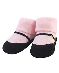 Hudson Baby Girls Five-Piece Bibs & Socks Set Essentials