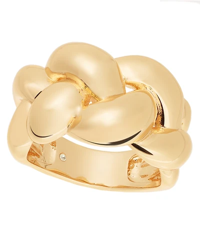 And Now This Silver Plated or 18k Gold Plated Brass Puff Braided Ring