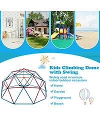 Dome Climber with Swing and 800 Lbs Load Capacity