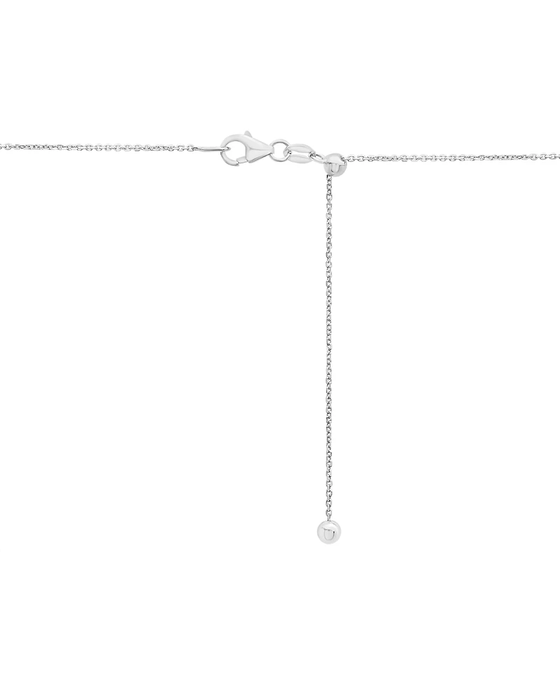Diamond Open Oval 18" Pendant Necklace (1/2 ct. t.w.) 14k White or Yellow Gold, Created for Macy's