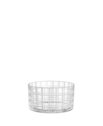 Orrefors Checkers Crystal Decor Bowl Small-3.35"