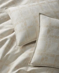 Closeout! Hotel Collection Stucco Plaid 3-Pc. Duvet Cover Set, Full/Queen, Exclusively at Macy's