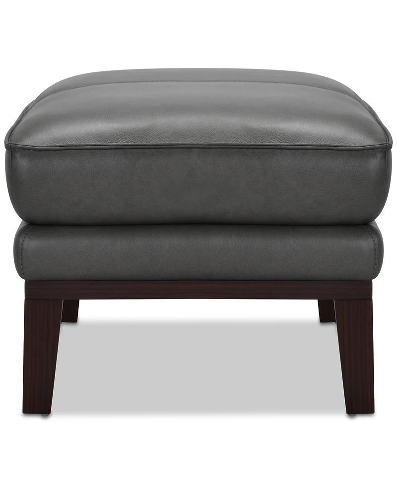 Kettner 32" Leather Ottoman, Created for Macy's