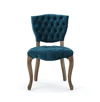 Streamdale Kd Button-Tufted Dining Chair With Scrolled Legs