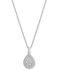 Bonus Offer: Diamond Teardrop Halo Cluster 18" Pendant Necklace with any $25 purchase! (Orig. $250 Value) Available in Bag with qualifying purchase.