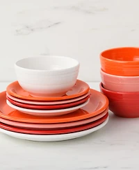 Fiesta Sunset Horizon Bistro Coupe 12 Pc. Dinnerware Set, Service For 4