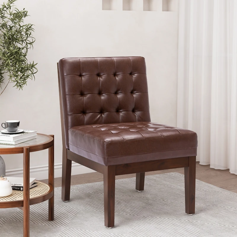 Streamdale Contemporary Waffle-Stitched Upholstered Accent Chair