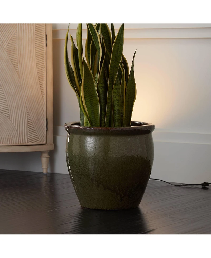 Pro Track Set of 2 Can Uplighting Indoor Accent Spot-Lights Plug-In Floor Plant Home Decorative Art Desk Black Finish 6 1/2" High