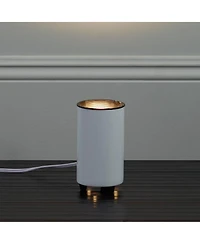 Pro Track Set of 2 Can Uplighting Indoor Accent Spot-Lights Plug-In Floor Plant Home Decorative Art Desk White Finish 6 1/2" High