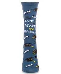 The Tassel Was Worth The Hassle Greeting Card Socks
