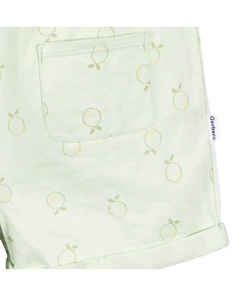 Gerber Toddler Girls Sleeveless Romper Jumpsuit, 2 Pack