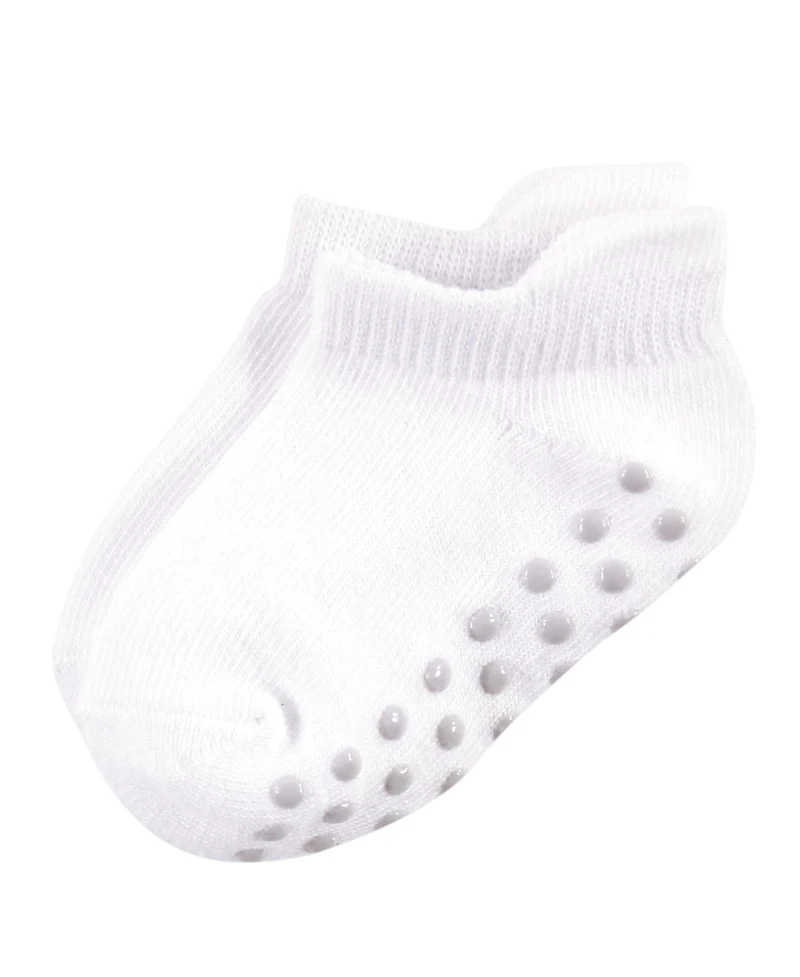 Touched by Nature Baby Boys Safe Steps Organic Cotton Socks with Non Skid Grip