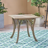 Streamdale 32" Square Acacia Wood Patio Table