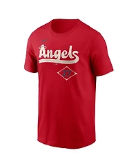 Nike Men's Mike Trout Red Los Angeles Angels City Connect Fuse Name Number T-Shirt