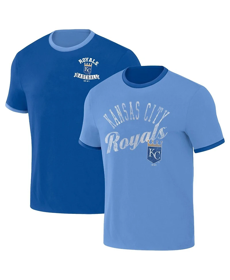 Fanatics Men's Royal/Light Blue Kansas City Royals Two-Way Ringer Reversible T-Shirt
