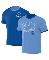 Fanatics Men's Royal/Light Blue Kansas City Royals Two-Way Ringer Reversible T-Shirt