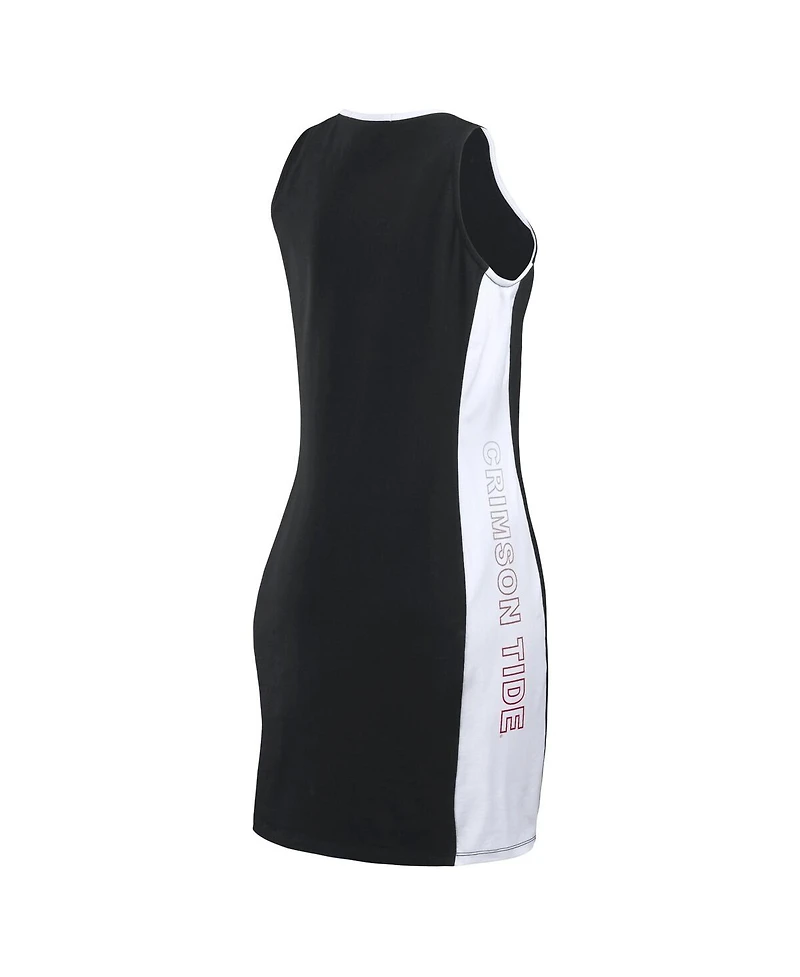 Wear by Erin Andrews Women's Black Alabama Crimson Tide Bodyframing Tank Dress