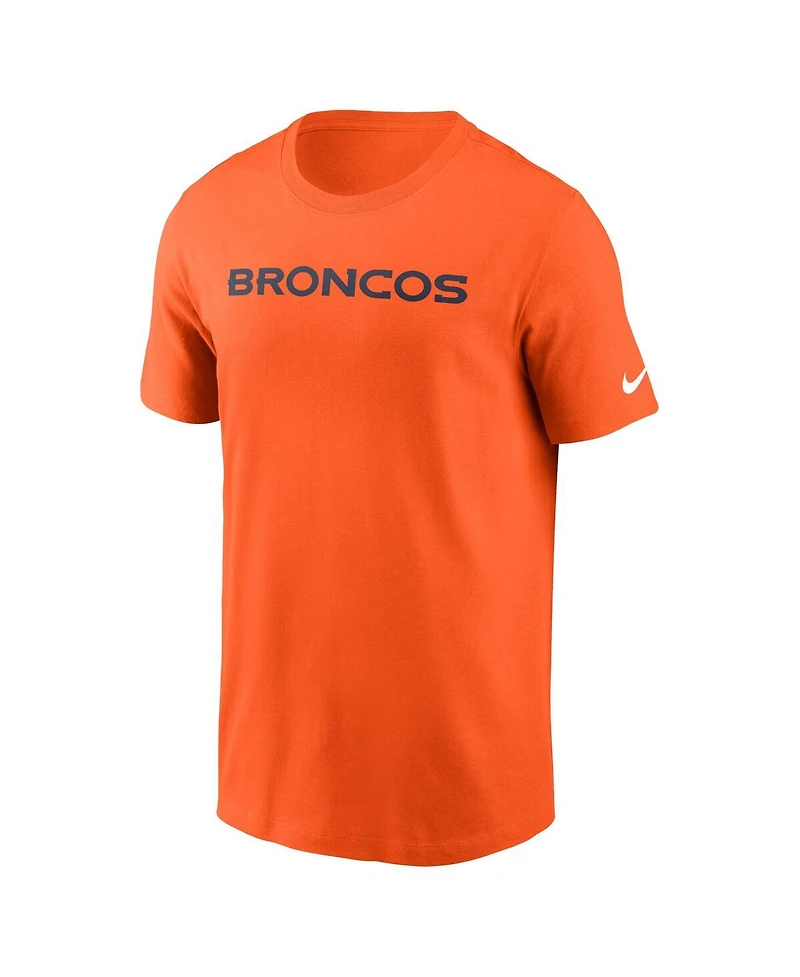 Nike Men's Denver Broncos Primetime Wordmark Essential T-Shirt