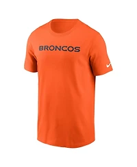 Nike Men's Denver Broncos Primetime Wordmark Essential T-Shirt