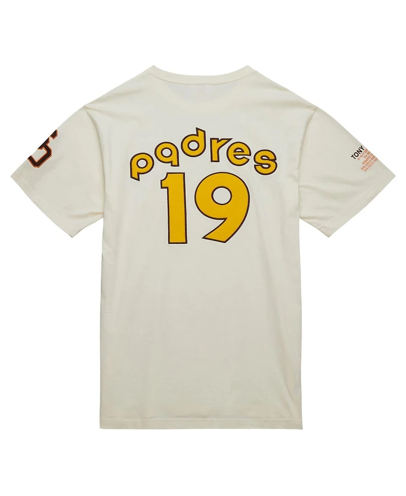 Mitchell & Ness Men's Tony Gwynn Cream San Diego Padres Legends Photo Real T-Shirt