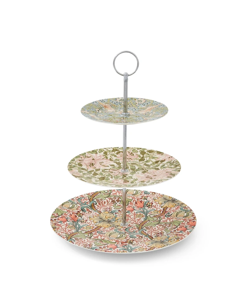 Spode Morris & Co. 3-Tiered Cake Stand