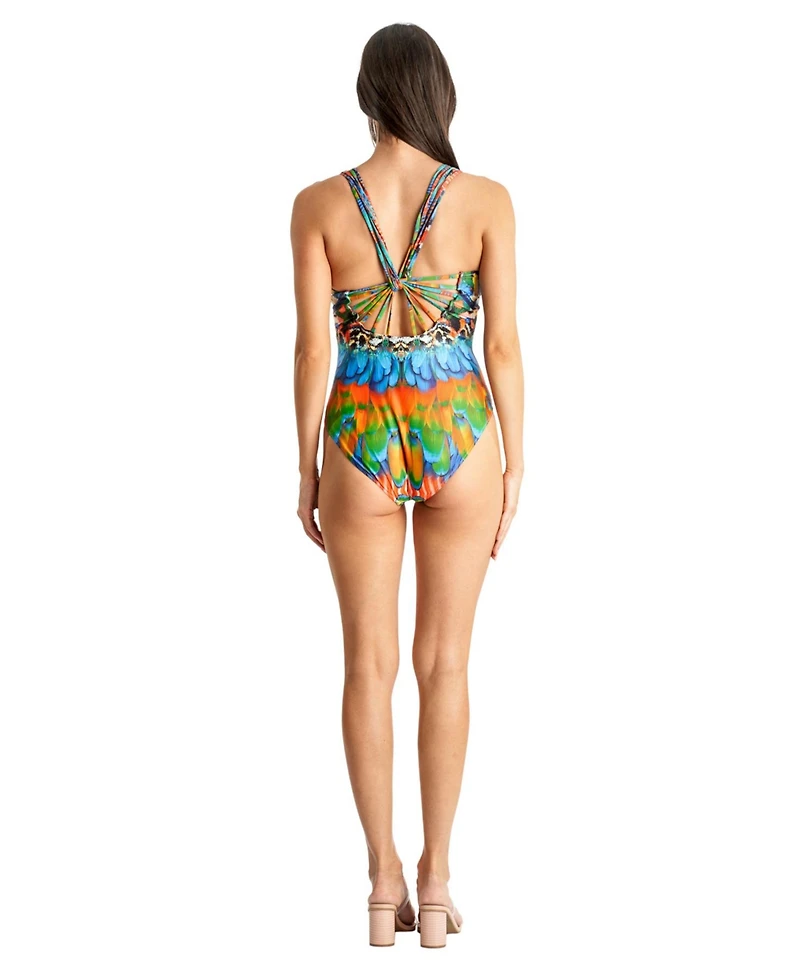 La Moda Clothing Women's Cutout One Piece Swimsuit