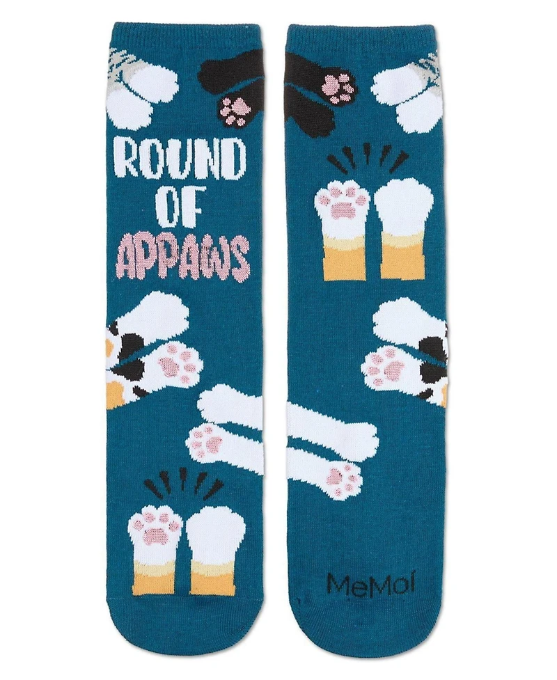 Round Of Appaws Greeting Card Crew Socks