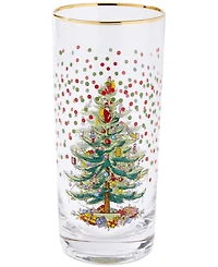 Spode Christmas Tree Polka Dot Highball Glasses, Set of 4