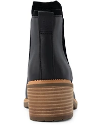 Toms Women's Hailey Block Heel Nubuck Leather Booties