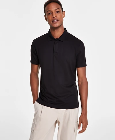 Alfani Men's Regular-Fit Mercerized Polo Shirt, Created for Macy's