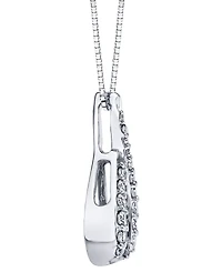 Sirena Diamond Swirl Frame 18" Pendant Necklace (3/8 ct. t.w.) in 14k White Gold