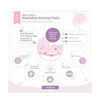 Little Martin's Drawer Little Martin's Washable Nursing Pads - 4 Counts