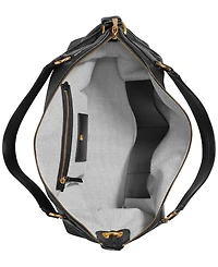 Donna Karan New York Glenwood Top Handle Leather Satchel with Tassel Detail