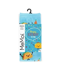 Have a FantasTACO Birthday Greeting Card Crew Socks