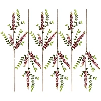 Slickblue Colorful Berry Spray For Floral Arrangements and Home Decor (Set of 6)