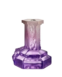 Kosta Boda Rocky Baroque Lilac Candlesticks, Large