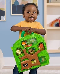 Fisher-Price Little People Forest Friends Carry Case Toddler Playset with Figures, 9 Pieces