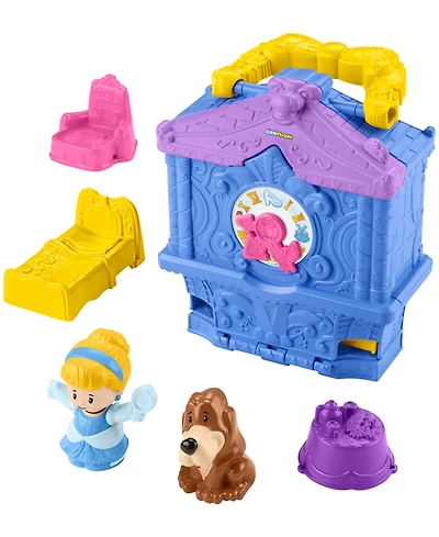 Disney Princess Cinderella On-the-Go Playset for Toddler Pretend Play, 2 Figures