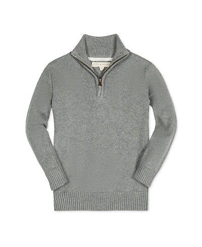 Hope & Henry Boys Organic Long Sleeve Half Zip Pullover Sweater