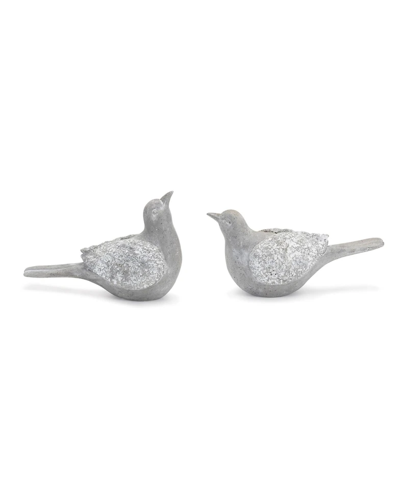 Slickblue Set of 4 Decorative Bird Figurines Stylish Home Decor Accents